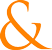 orange ampersand