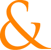 orange ampersand